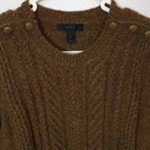 NWOT Brown JCREW Cable Sweater 💜